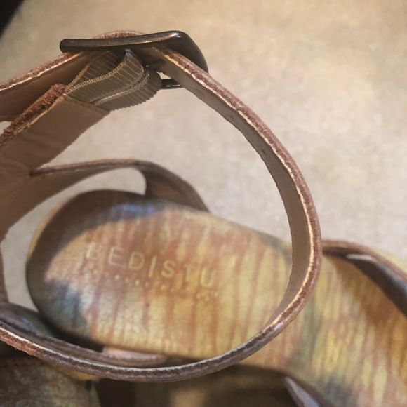 Yellow wooden heel - Picture 2 of 6